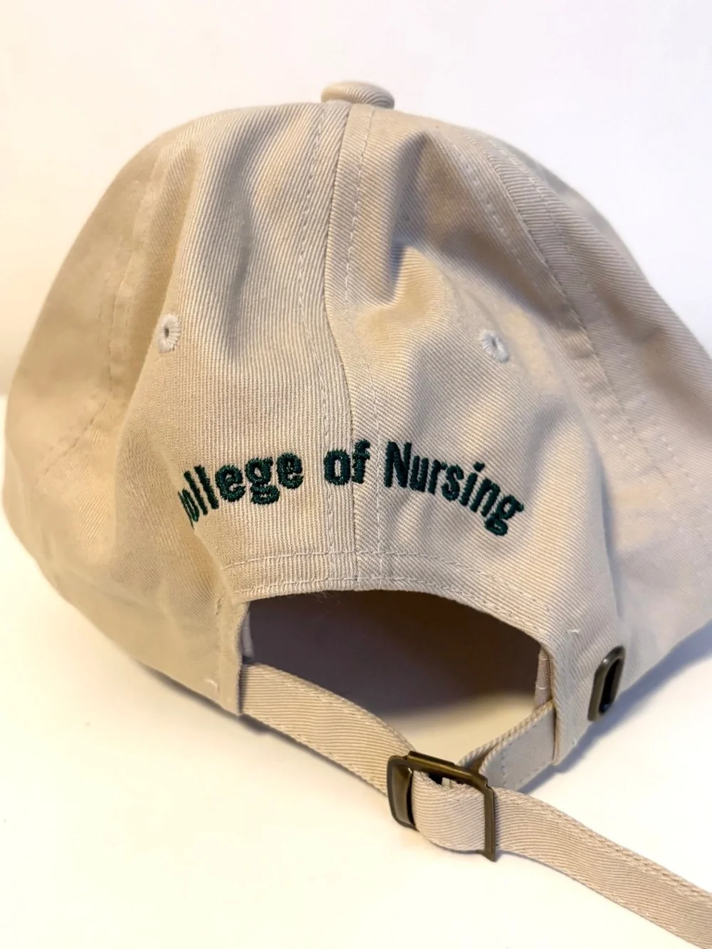 University of South Florida College of Nursing Baseball Cap Hat Unisex Tan Green